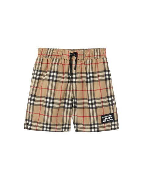 burberry swim trunks on sale|burberry boys checkered swim trunks.